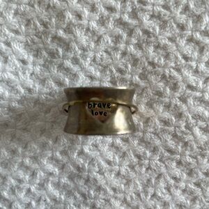 Lisa Leonard Silver 'Brave Love' Ring